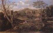 Nicolas Poussin Landscape with Three Men USA oil painting artist